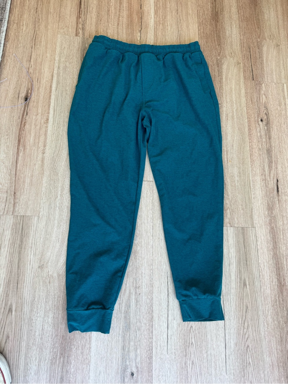 Beyond Yoga Women's Teal Jogger Pants - Elastic Waist & Ribbed Cuffs